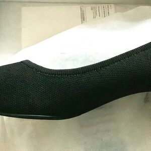 NEW Dream Pairs Black Knitting Low Block Heel Shoes